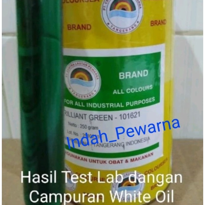 

FG2 Pewarna minyak hijau mudasoent brilliant green11621 coloursea 25gr