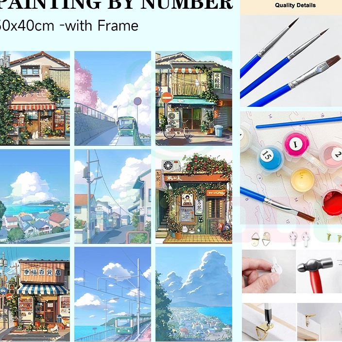 

Promo Paint By Number 5x4cm Adegan jalanan Jepang series Landscape A Paint By Number Painting By Numbers Diy Paris Alam Art Set Melukis Canvas Painting By Number Melukis Mewarnai Kanvas Nomor Prakarya Anak