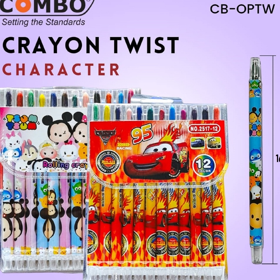 

FG2 Crayon Twist 12 Colour Krayon Putar 12 Warna Oil Pastel Twistable