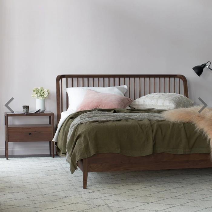 Dipan Minimalis - Set Tempat Tidur - Nakas Kayu Jati 1 Laci | Mebel Jepara