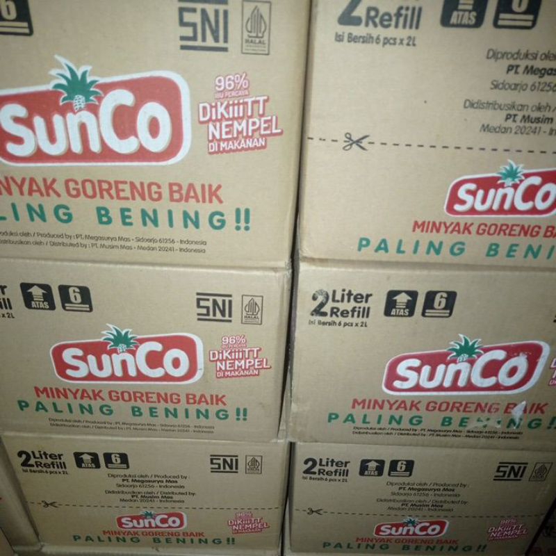

sunco minyak goreng 2 liter