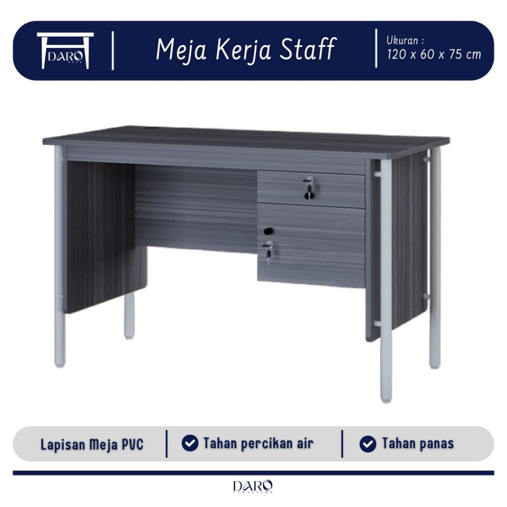 Meja Kantor Meja Kasir Meja Kios Meja Komputer 120 Cm