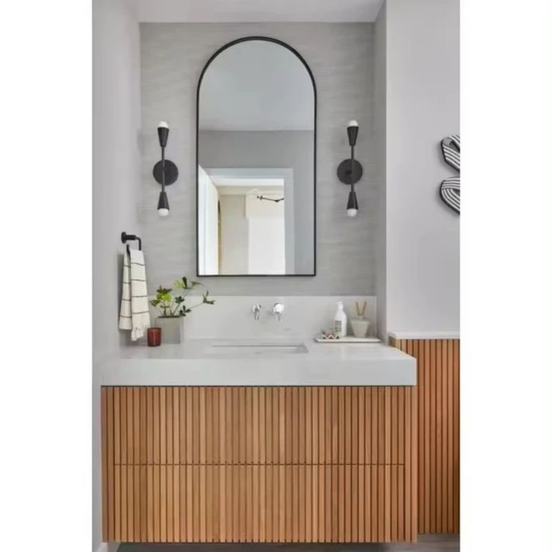 Standing Mirror Semi Oval