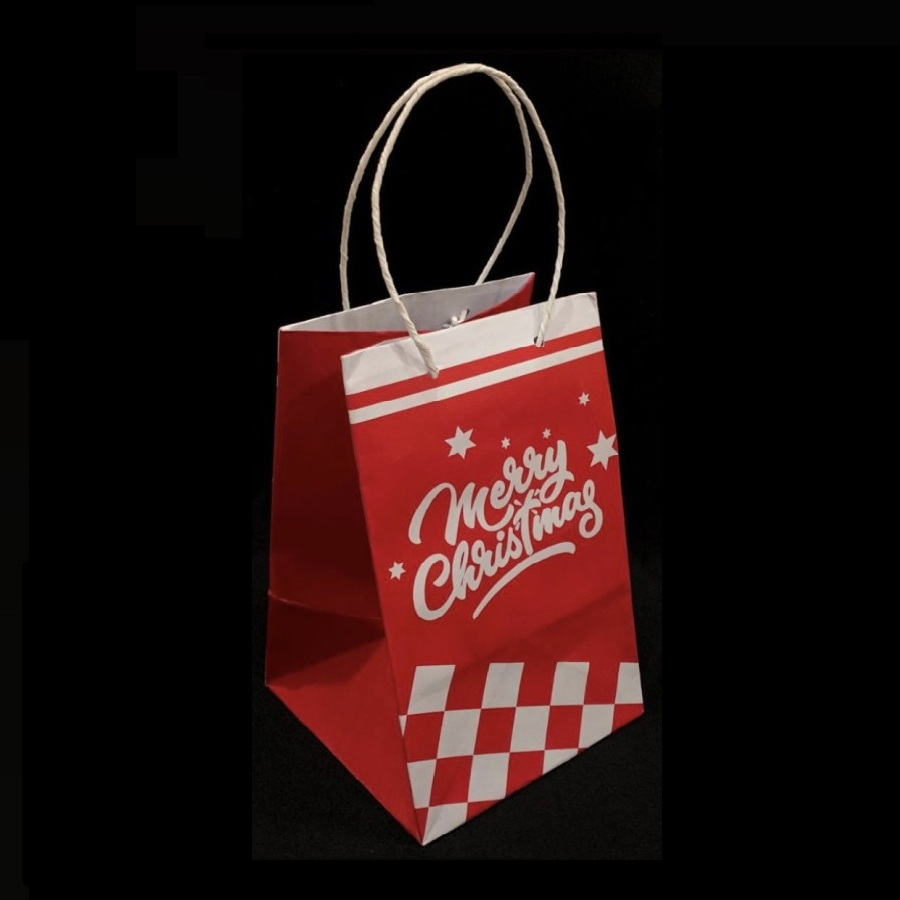 

(5 pcs) Paperbag Natal 16x16x25cm Goodiebag Hampers Christmas Tas Natal Premium