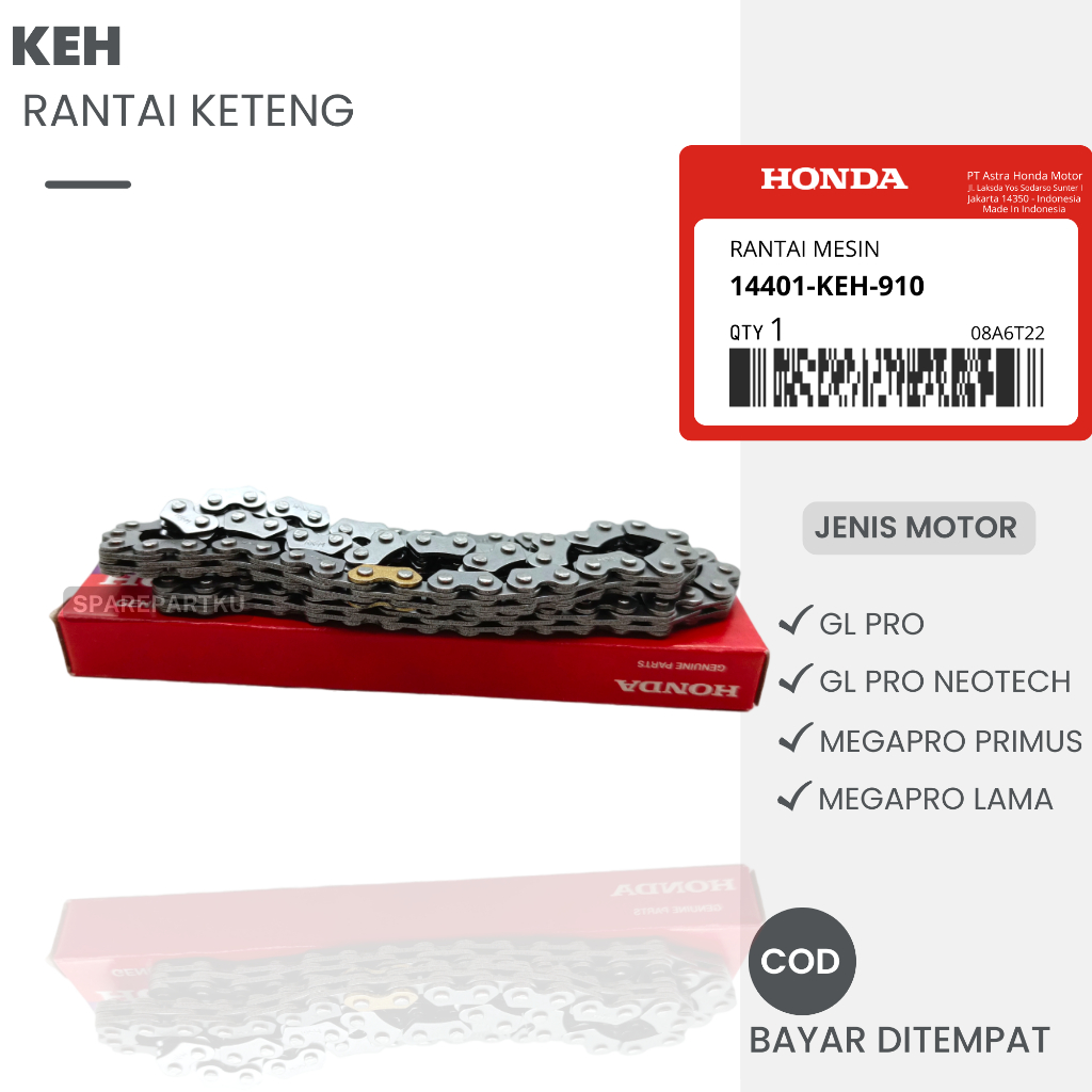 (KEH) RANTAI KETENG GL PRO, GL PRO NEOTECH, MEGAPRO PRIMUS, MEGAPRO LAMA/ RANTE KETENG/ KAMPRAT