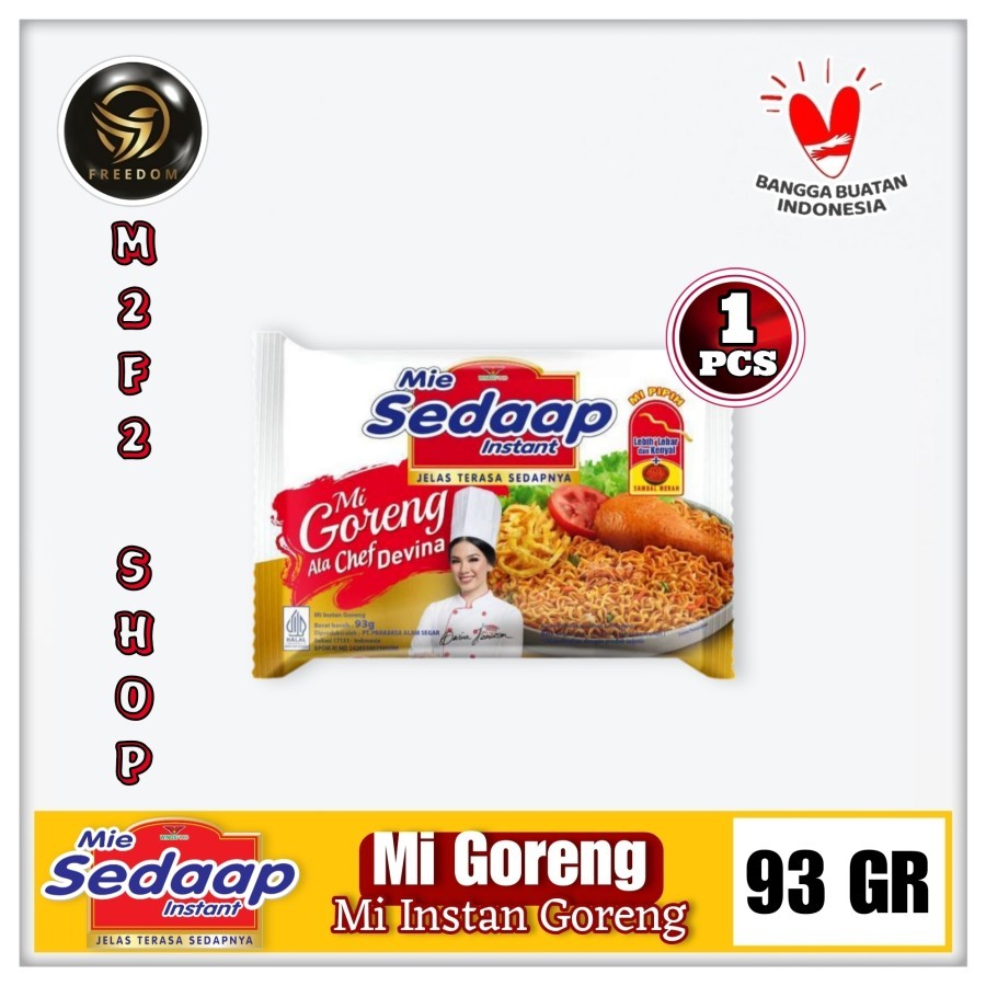 

Mie Sedaap Instant Mi Goreng Ala Chef Devina | Bag - 93 gr (Kemasan Satuan)