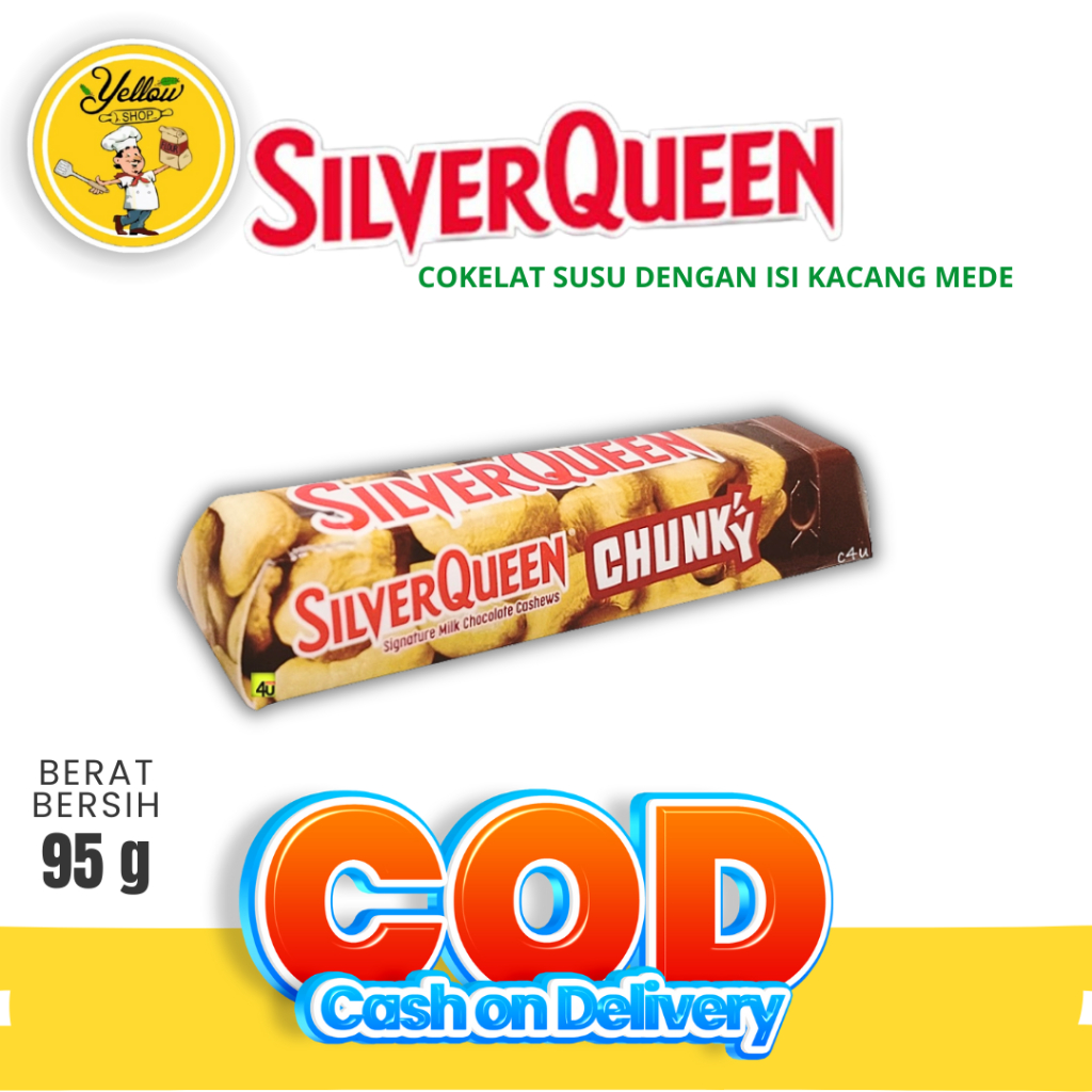 

SILVERQUEEN CHUNKY CASH 95GR COKLAT SUSU DENGAN KACANG MENTE