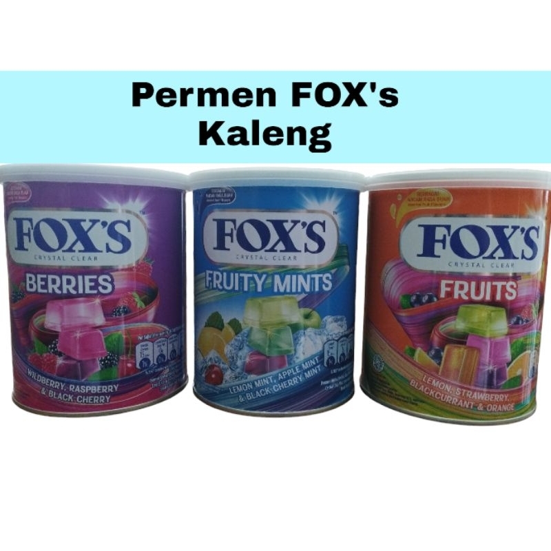 

Permen Fox's Tin (Kaleng) ukuran 180gram