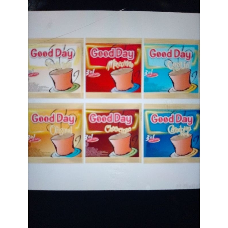 

Kopi Good Day ALL Varian Rasa 1 Renceng Isi 10pcs x 20gram