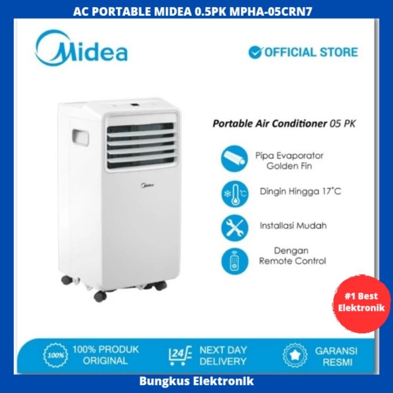 AC PORTABLE MIDEA 1/2PK MPHA-05CRN7 AC PORTABLE 0.5PK MIDEA