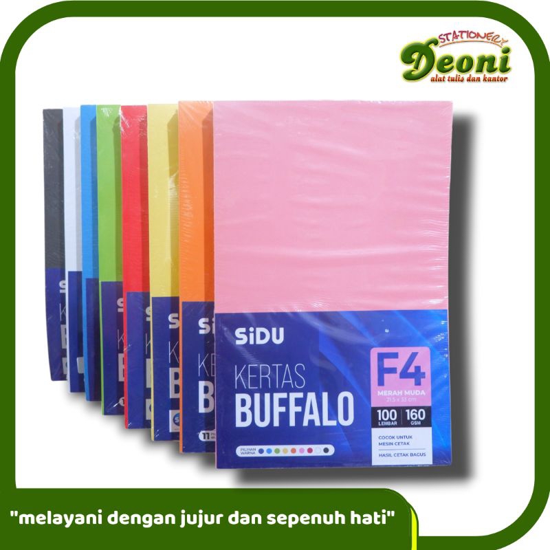 

Kertas Buffalo F4 Banyak Warna (1 Pak/100 Lembar)