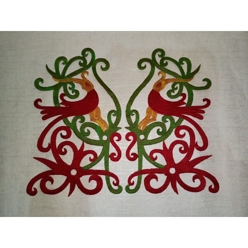 bordir motif dayak