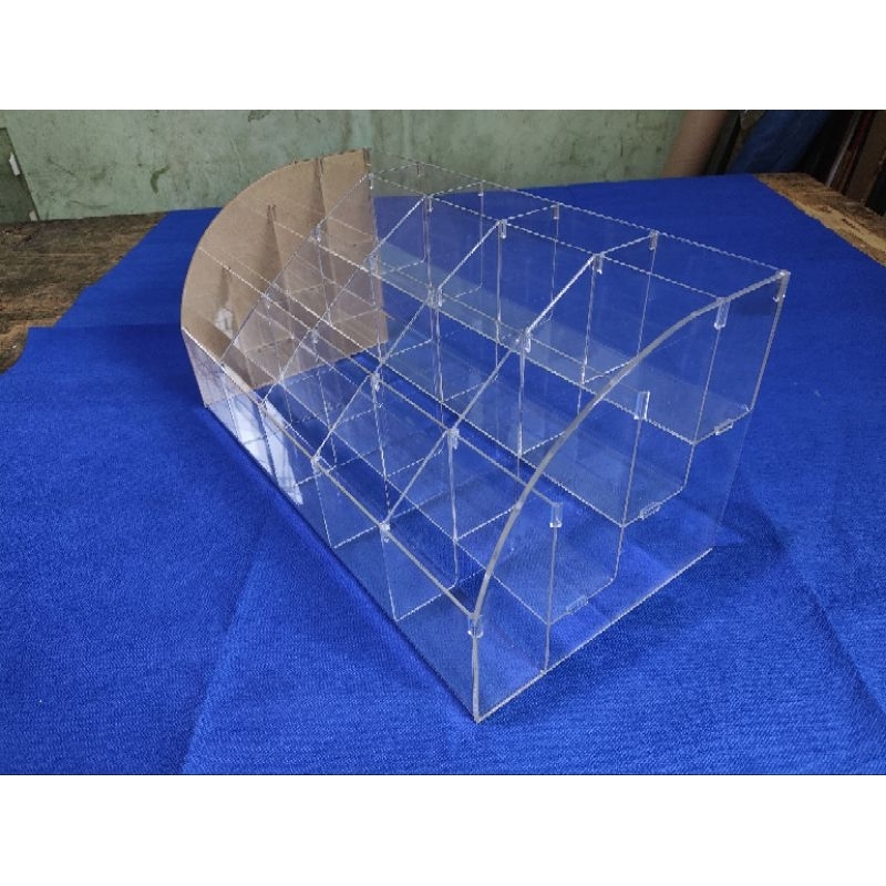 

tempat pulpen 4tingkat 40cm/rak atk akrilik