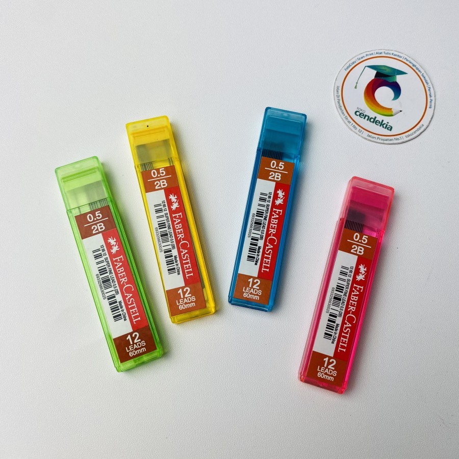 

Isi pensil mekanik 2B Faber Castell 0.5 warna