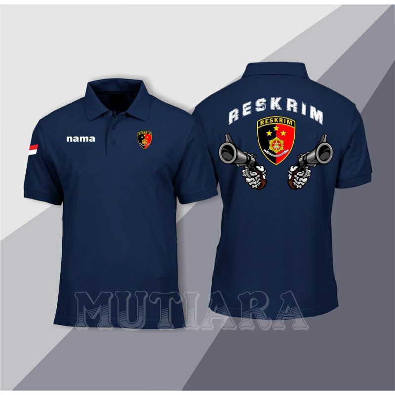 KAOS POLO RESKRIM/KAOS KERAH POLISI RESKRIM TANGAN PENDEK