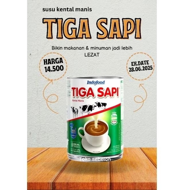 

Krimer Tiga Sapi 500 gr