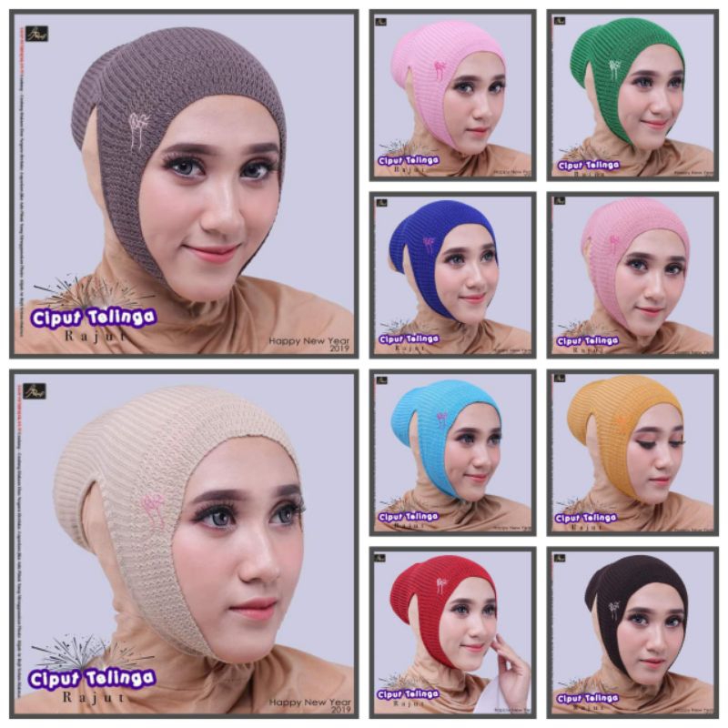 ciput telinga / inner / Dalaman hijab rajut by hijab arrafi
