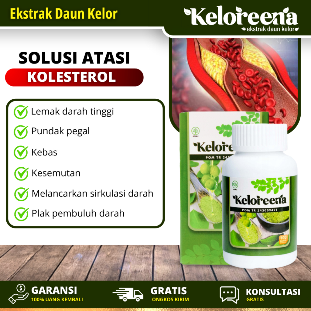Obat Kolesterol Herbal dan Asam Urat, Obat kolesterol Tinggi, Obat Kolesterol Herbal Alami Keloreena