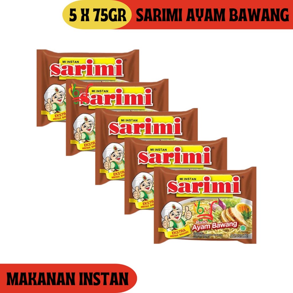 

5PCS Sarimi Ayam Bawang Mie Instan Kuah Lezat