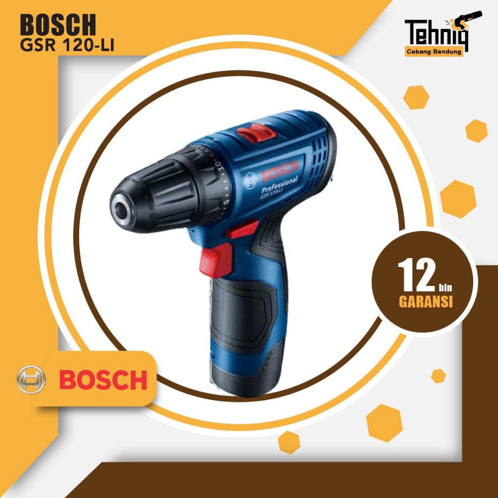 Bosch GSR 120-LI Gen 3 Bor Obeng Baterai / Bor Obeng Portable Bosch GSR 120-LI Gen 3