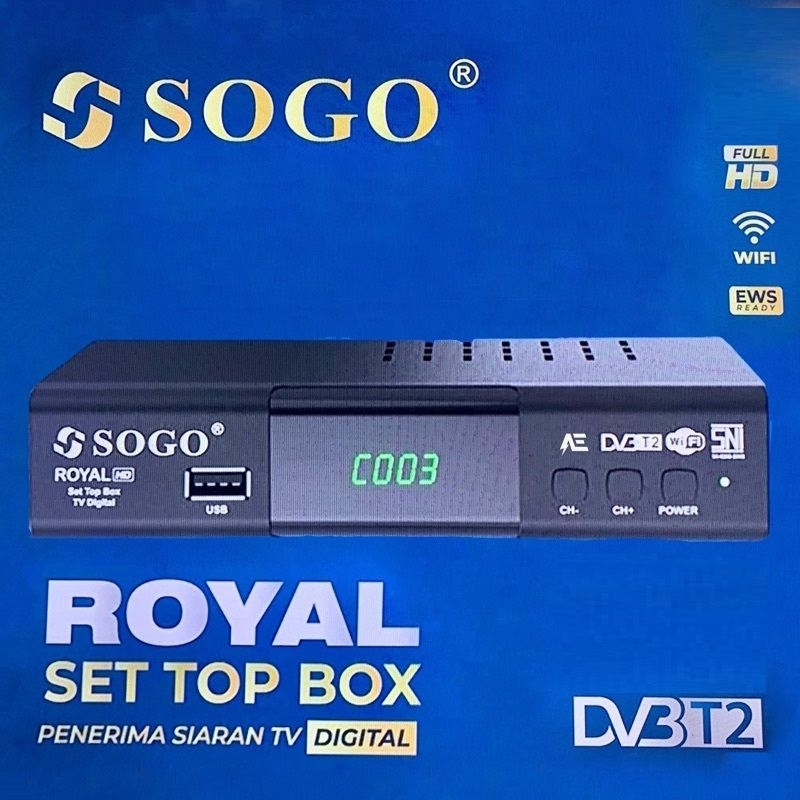SOGO STB/SET TOP BOX RECEIVER  PENERIMA SIARAN TV DIGITAL DV3T2