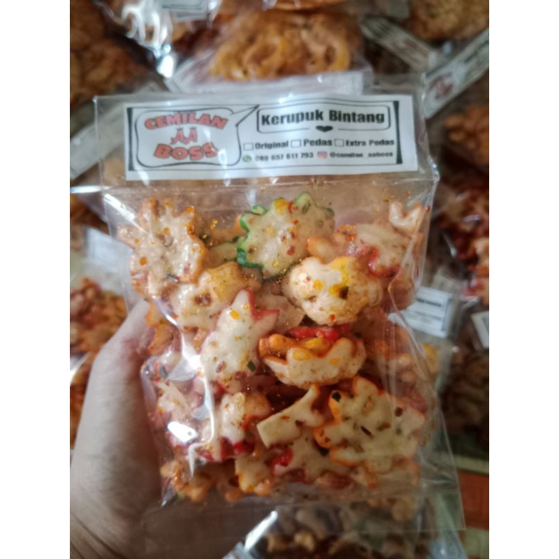 

SEBRING UKURAN 45 GRAM /Makaroni Bantat/Makaroni Kriuk/Kerupuk Bintang/Kerupuk jaat