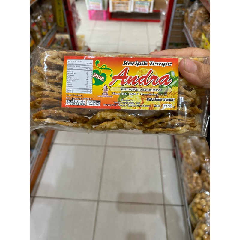 

Keripik Tempe Berat 150 Gram