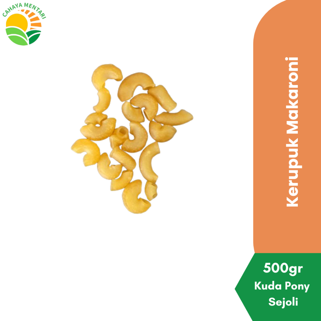

MAKARONI PIPA MENTAH 500GR CAP KUDA PONY SEJOLI