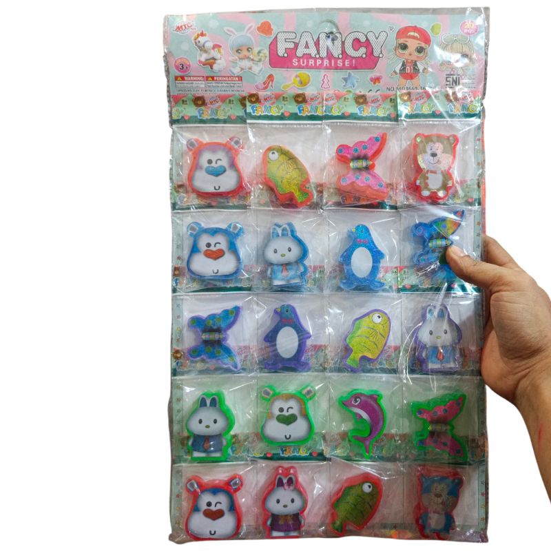 20 Pcs Paket Usaha Rautan Pensil Karakter / Rautan Pensil Karakter Anak / Rautan Pensil Lucu Anak