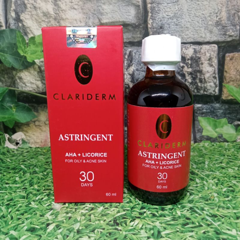 Toner Clariderm Astringent Bpom / Clariderm For Oily & Acne Skin Original Bpom