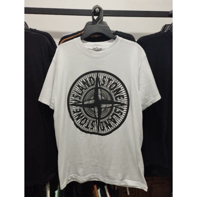 Stone island big logo kaos second branded