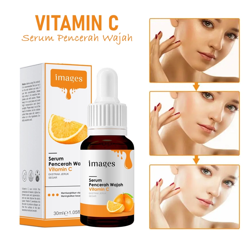 IMAGES Vitamin C Serum Wajah Pencerah Whitening Essence Glowing Skin Perawatan Kecantikan