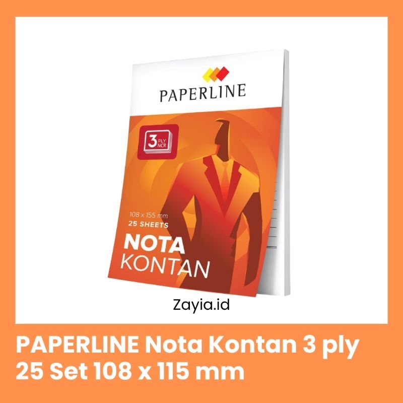 

PAPERLINE Nota Kontan 2 ply 25 set Nota Tebal ukuran 108 x 115 mm