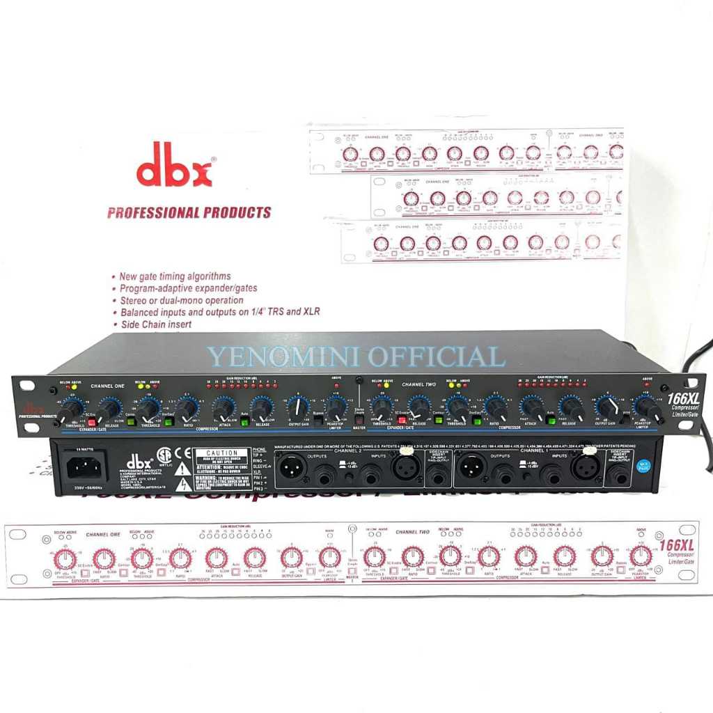 Compressor DBX 166Xl Grade A Professional Compresor Limiter Dbx 166 xl dbx166 xl ( Bisa Cod )