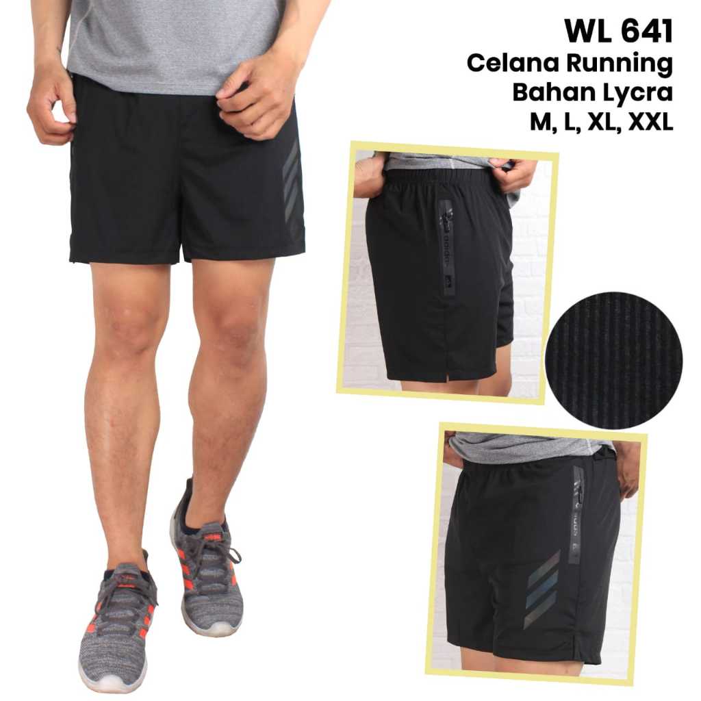 GROSIR CELANA PENDEK OLAHRAGA PRIA/WANITA RUNNING LYCRA WL641 WL643 WL646 WL633 WL638 WL634 WL647 WL