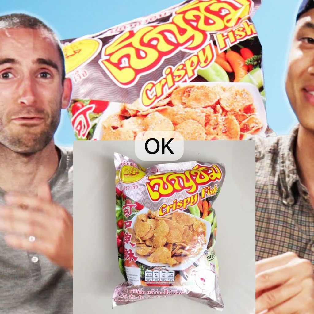 

OK9054 Fly Boat Satay Ikan Kering 300Gr / Sate Tae Nguan Tai / Sate Snack Ikan Halal Import Thailand