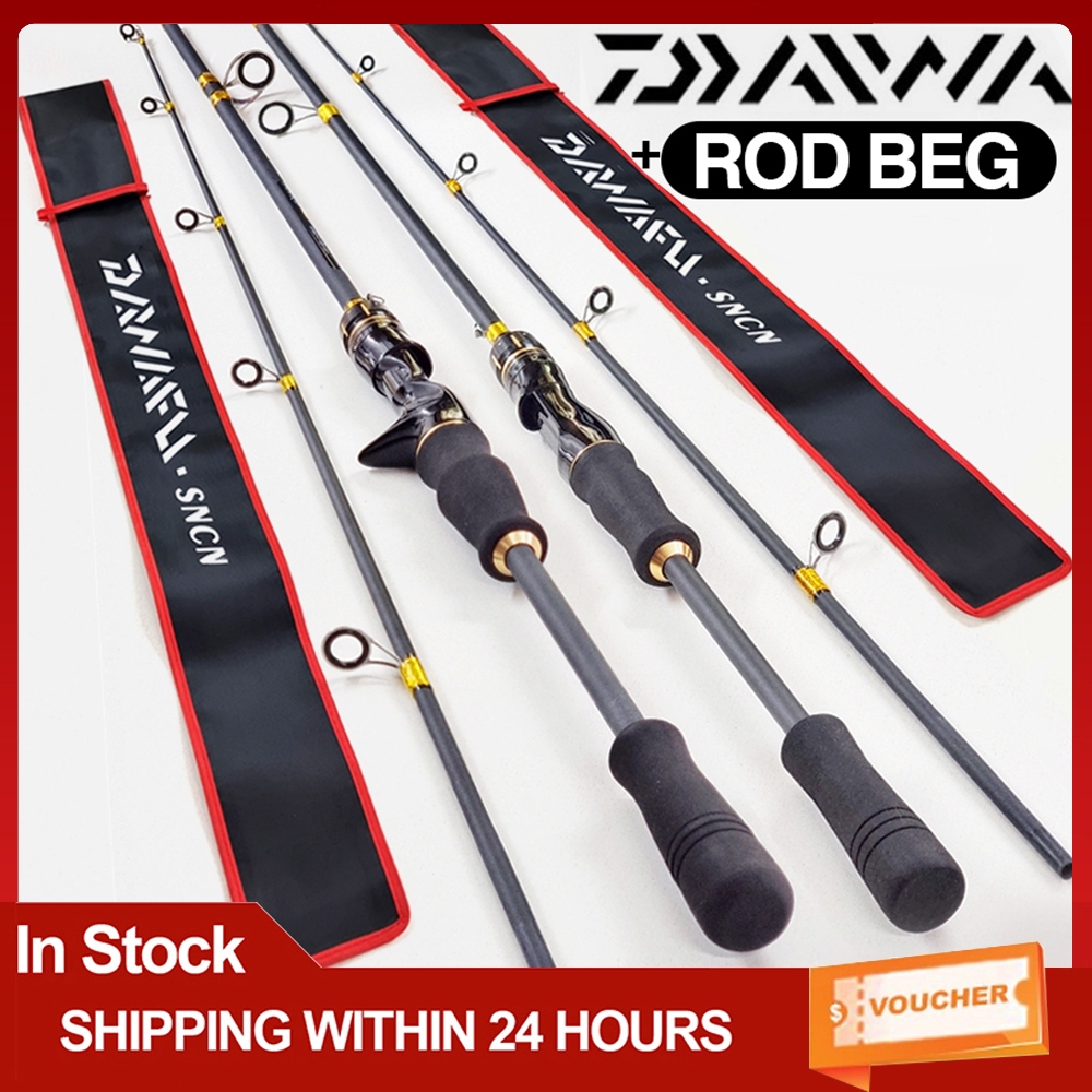 [COD&Ready] DAIWA joran casting Carbon Fiber Max Drag 30kg Spinning Fishing Rod Baitcasting Fishing