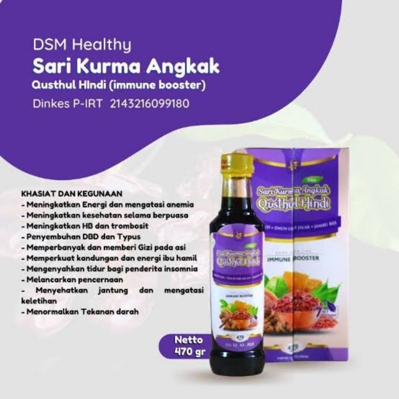 Sari Kurma Angkak Qusthul Hindi