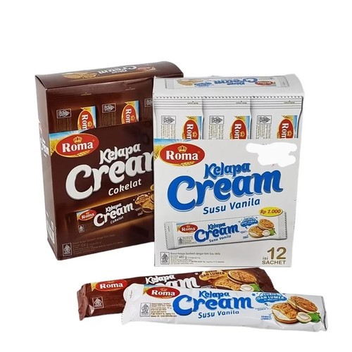 

Roma Kelapa Cream Box isi 12 sachet