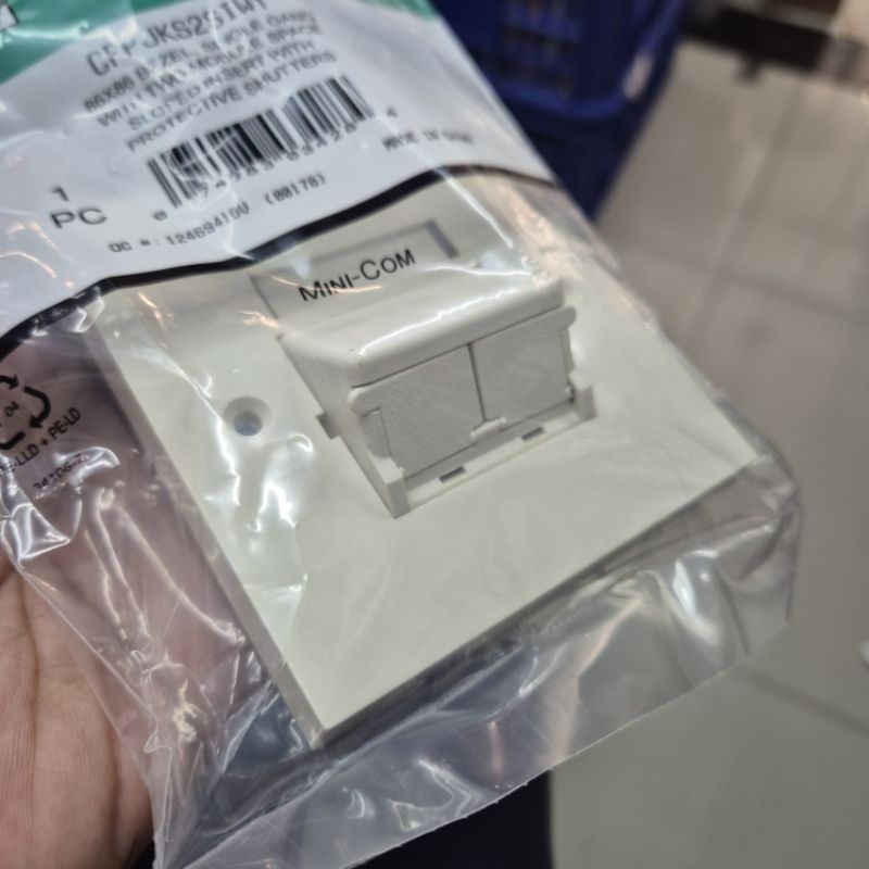 face plate panduit 2 port / faceplate 2 port panduit