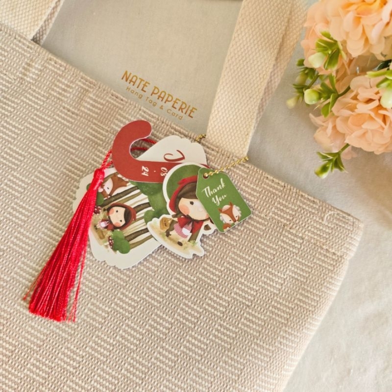 

RED RIDING HOOD Hang Tag Tebal TIDAK LETOY & Label
