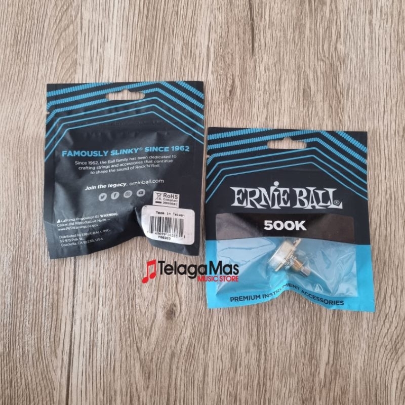 Potensio gitar dan bass ernie ball 500k original