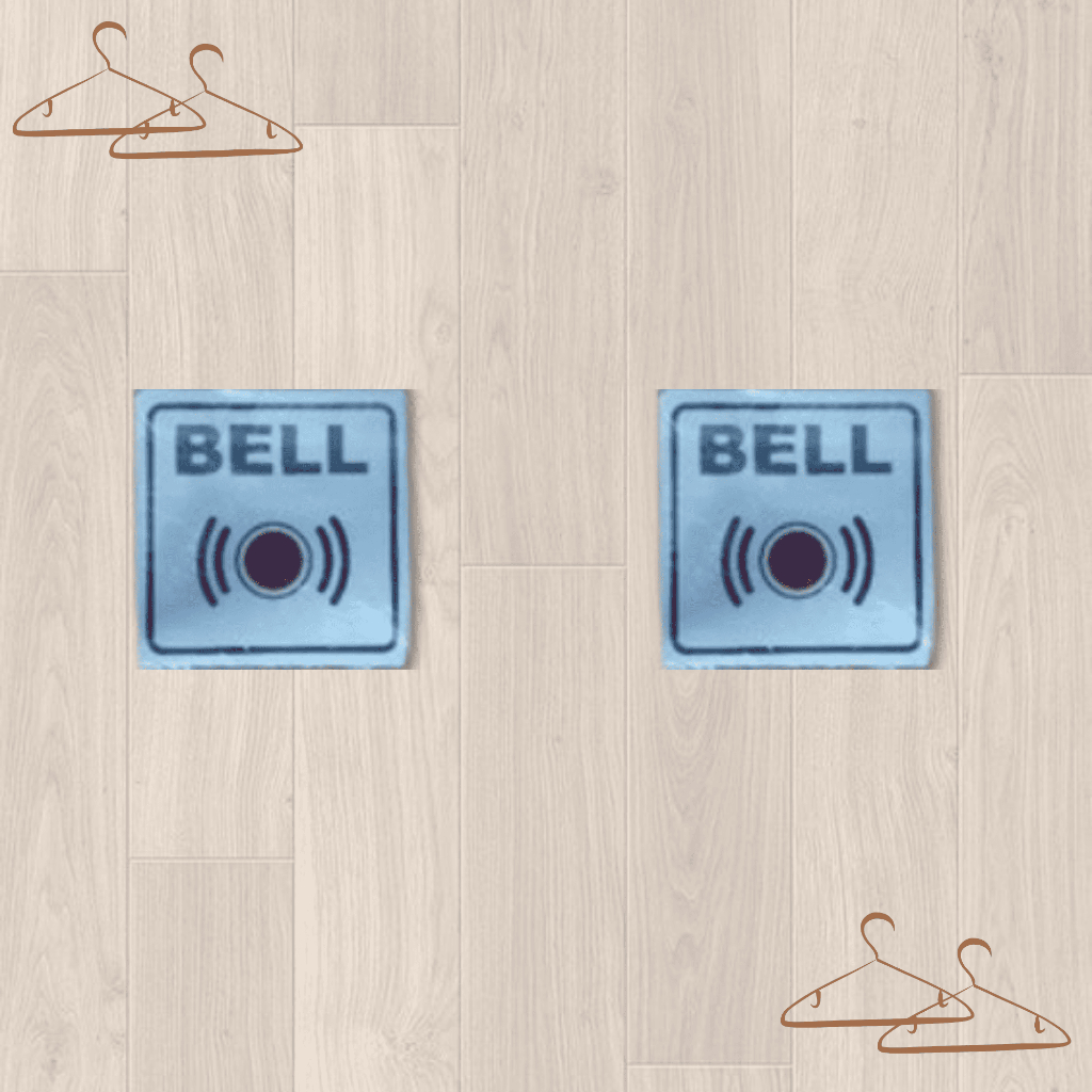 

SIGN LABEL BELL PLAT (HARGA JUAL PER 1 BUAH)