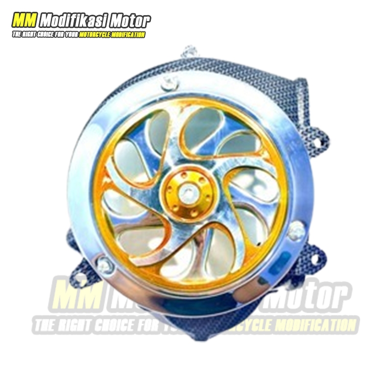 Tutup Kipas Beat FI 2014 Tutup Kipas Scoopy 2014 Spacy FI 2012 - 2014 Starter Kasar Carbon Set Spinn