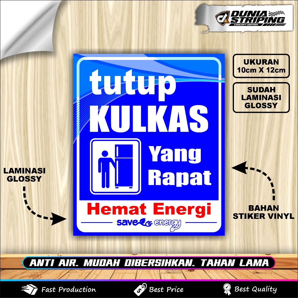 

STIKER TUTUP KULKAS + LAMINASI GLOSSY