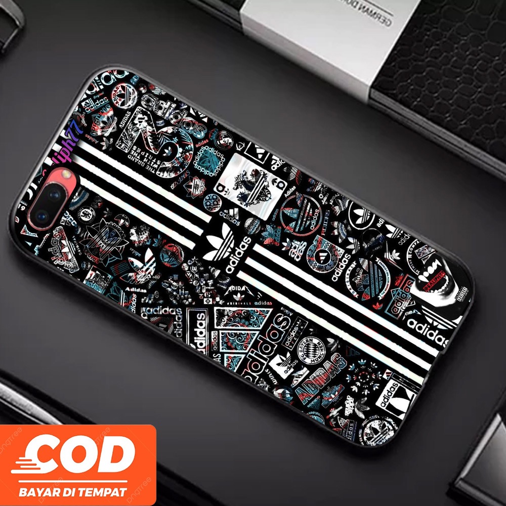 [A01] Adidas Custom Aesthetic Casing Oppo A3s Case Oppo A1k Unisex Keren Terbaru