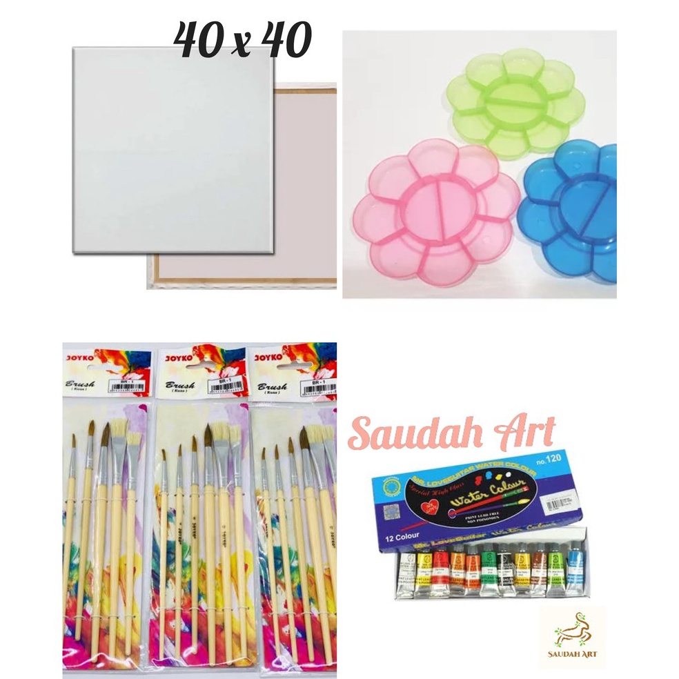

KODE O42G Paket Kanvas Lukis kanvas 4x4kuaspaletcat air