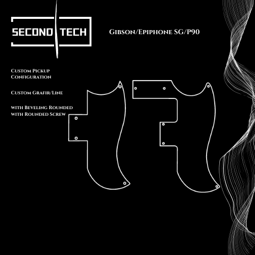 pickguard Epiphone SG special gibson custom 3Ply Akrilik Mirror