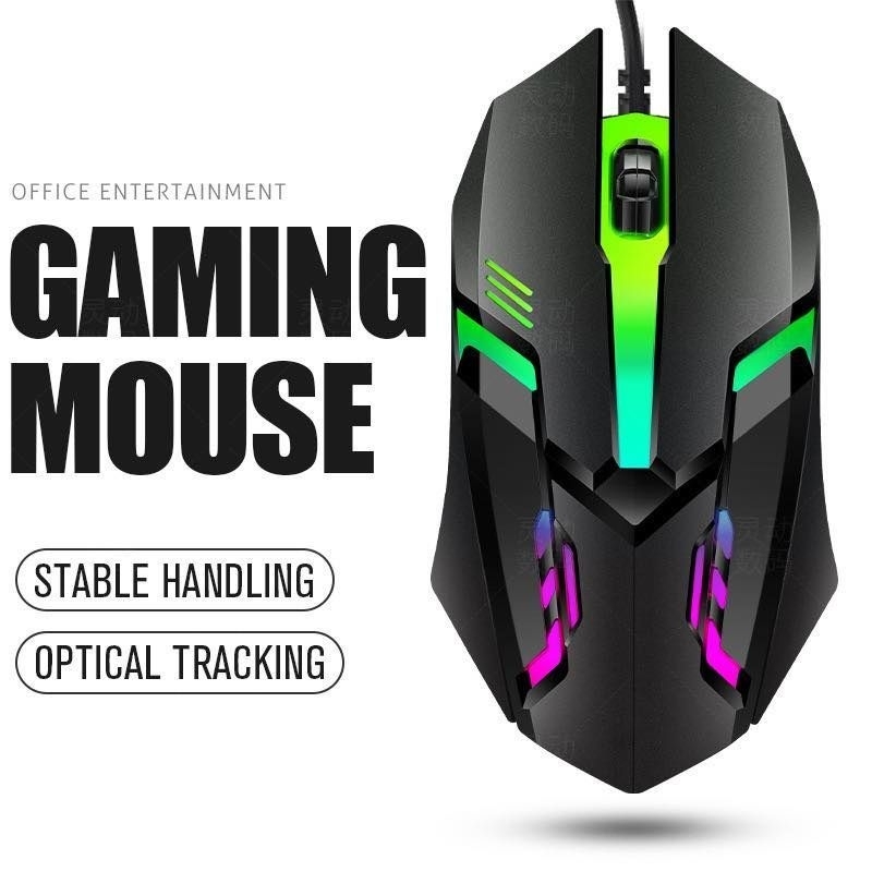 MOUSE GAMING LED / MOUSE WIRED GAMING / MOUSE KABEL USB GAMING