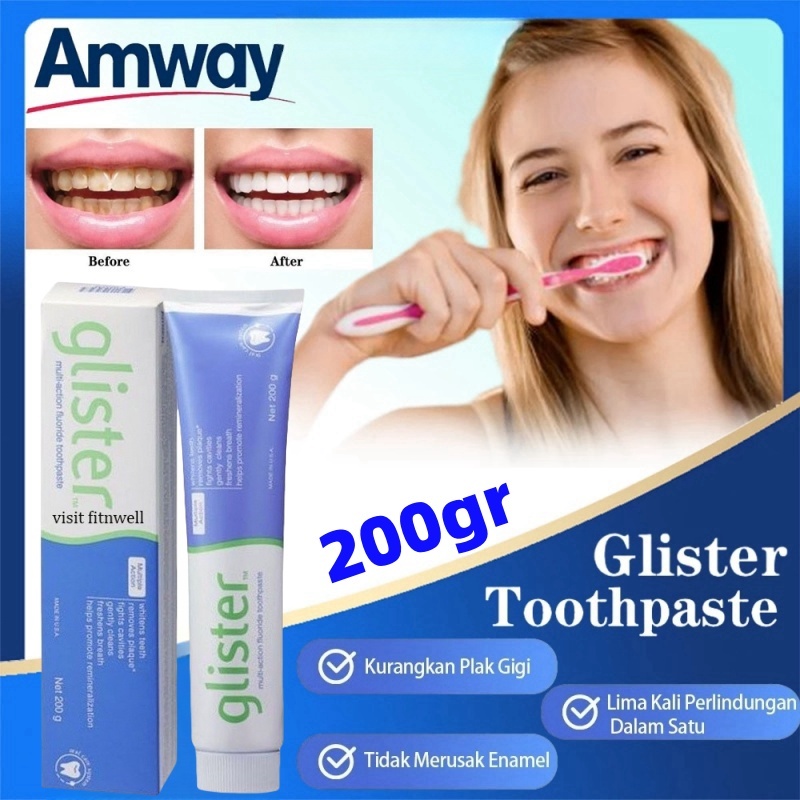 【COD ORI】Amway Glister Toothpaste 200gr Odol Amway / Glister Amway / Odol Amway Glister / Amway Glis